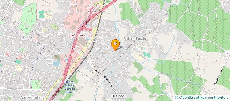localisation de l'entreprise ELECTRAN AGENCEMENT à SAINTE-EULALIE