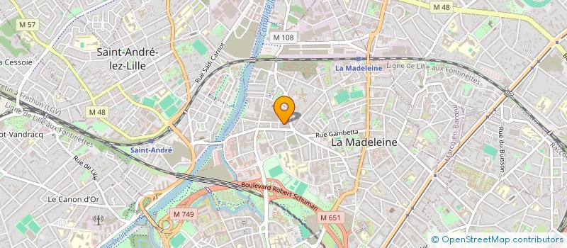 localisation de l'entreprise ELECTRANORD à LA MADELEINE