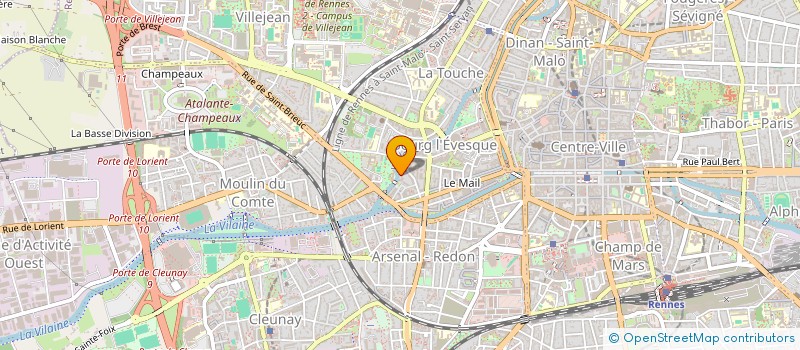 localisation de l'entreprise ELECTRE à RENNES