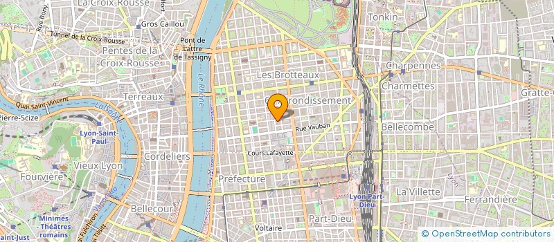 localisation de l'entreprise ELECTRE  LYON