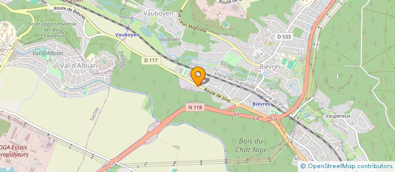 localisation de l'entreprise ELECTREUROP à BIEVRES