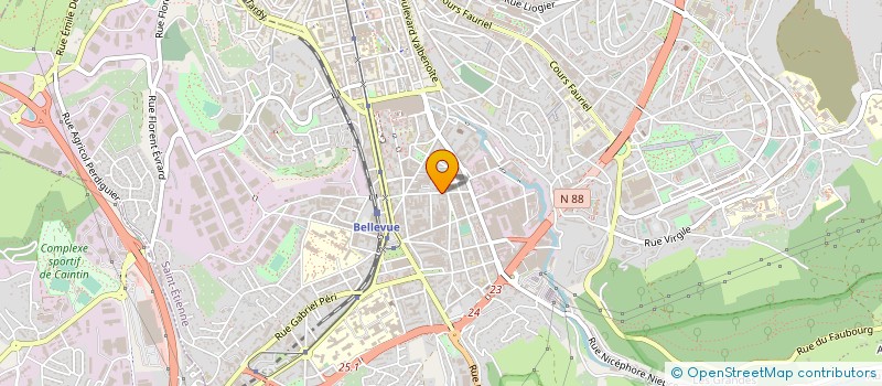 localisation de l'entreprise ELECTRI CHAUF INDU BATIM ECIB à SAINT-ETIENNE