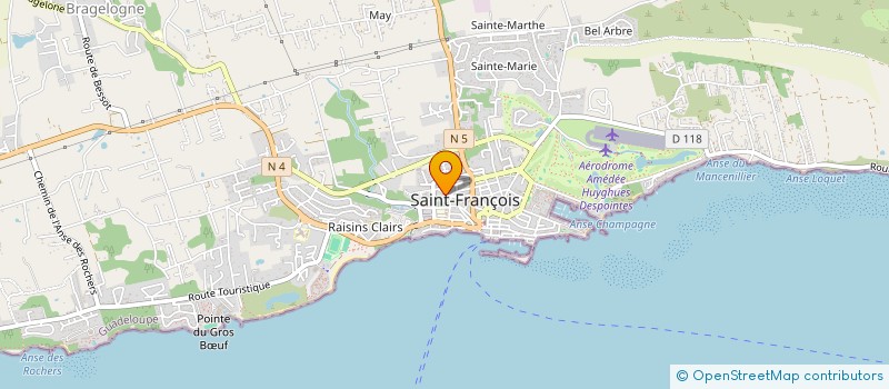 localisation de l'entreprise ELECTRI'CLIM DIFFUSION à SAINT-FRANCOIS