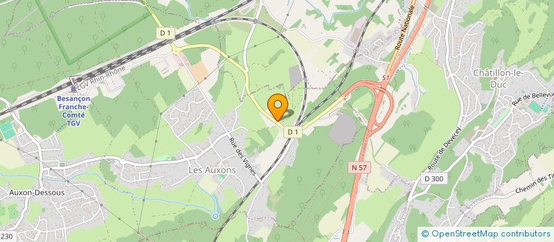 localisation de l'entreprise ELECTRI-PLUS à LES AUXONS