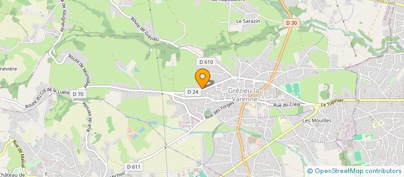 localisation de l'entreprise ELECTRIB à GREZIEU-LA-VARENNE