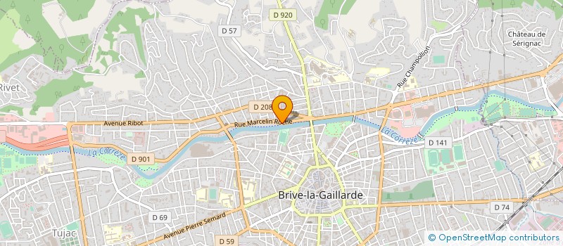 localisation de l'entreprise ELECTRIC 2000 à BRIVE-LA-GAILLARDE