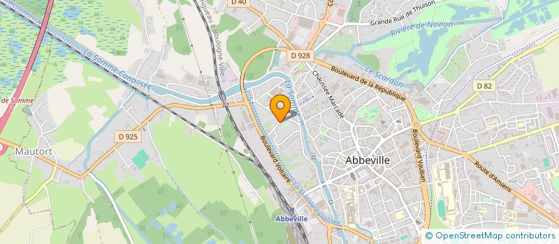 localisation de l'entreprise ELECTRIC 2000 à ABBEVILLE