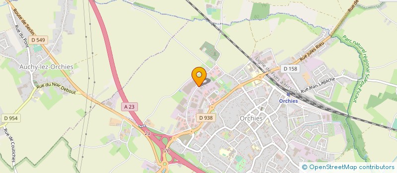 localisation de l'entreprise ELECTRIC AND LIGHTING CONCEPT  ORCHIES