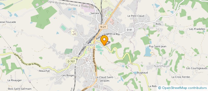 localisation de l'entreprise ELECTRIC' AUTO à THIVIERS
