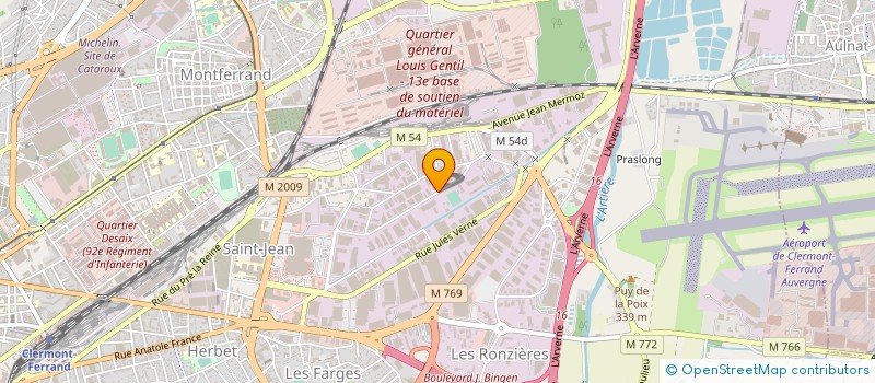 localisation de l'entreprise ELECTRIC AUTO DU BREZET à CLERMONT-FERRAND