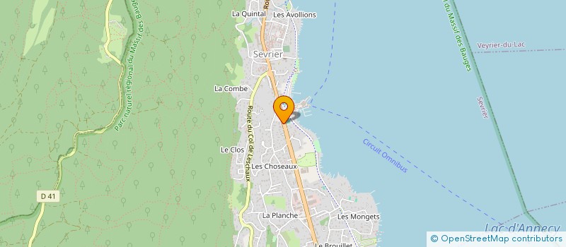 localisation de l'entreprise ELECTRIC BIKE COMPANY à SEVRIER