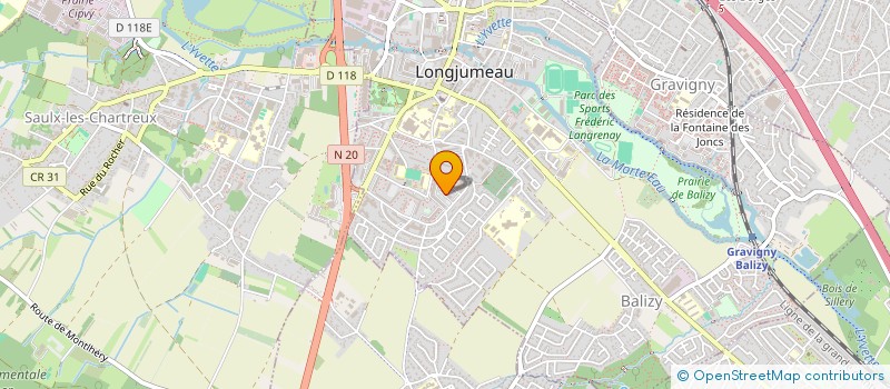 localisation de l'entreprise ELECTRIC CAR  LONGJUMEAU