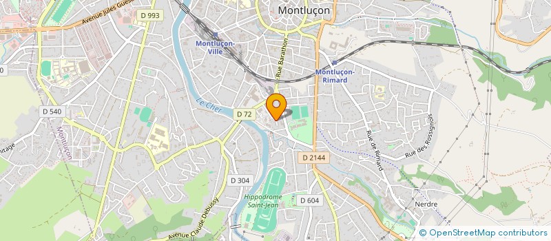 localisation de l'entreprise ELECTRIC-CLUB MONTLUCONNAIS à MONTLUCON