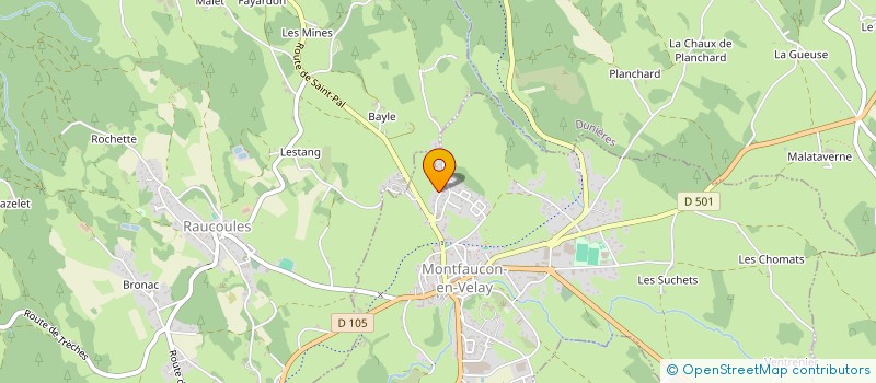 localisation de l'entreprise ELECTRIC ENERGIE à MONTFAUCON-EN-VELAY