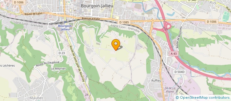 localisation de l'entreprise ELECTRIC GENERAL à BOURGOIN-JALLIEU