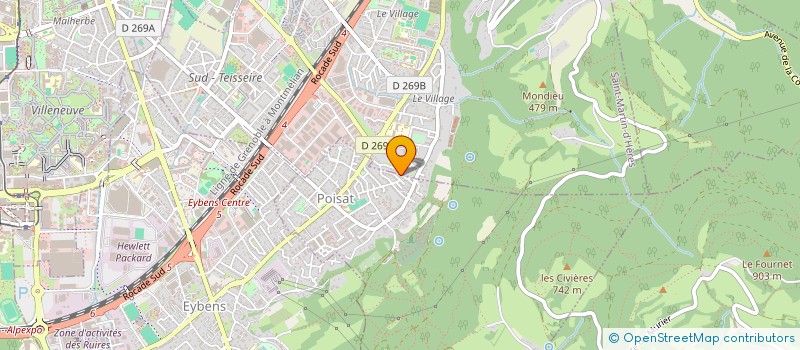 localisation de l'entreprise ELECTRIC MUSIC CENTER  POISAT