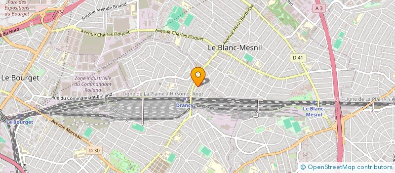 localisation de l'entreprise ELECTRIC RENOVE à DRANCY