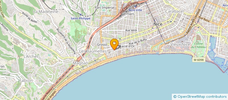 localisation de l'entreprise ELECTRIC STATION à NICE