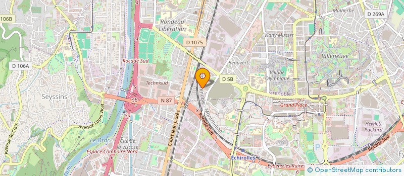 localisation de l'entreprise ELECTRIC SYSTEM à GRENOBLE