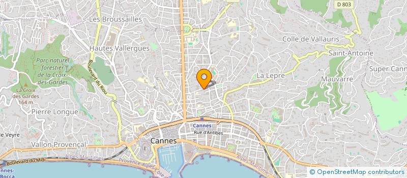 localisation de l'entreprise ELECTRICIEN CANNES à CANNES