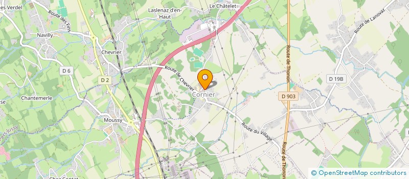 localisation de l'entreprise ELECTRICIEN DU GENEVOIS  CORNIER