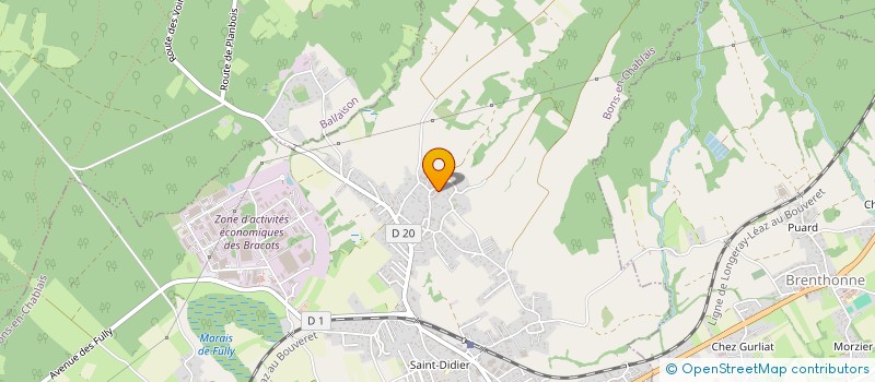 localisation de l'entreprise ELECTRICIENS DU LEMAN  BONS-EN-CHABLAIS