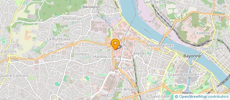 localisation de l'entreprise ELECTRICIENS REUNIS  ANGLET