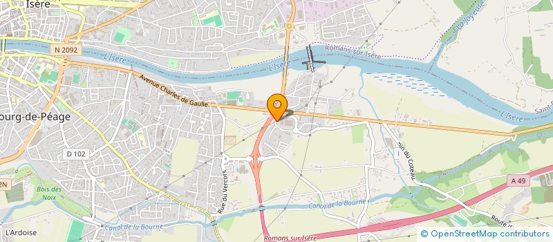 localisation de l'entreprise ELECTRICITE 26 à CHATUZANGE-LE-GOUBET