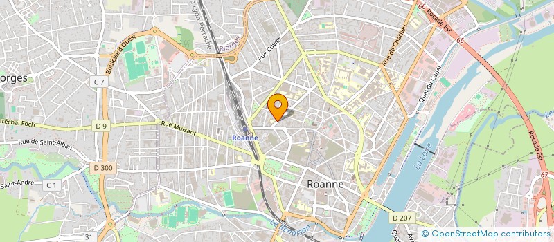 localisation de l'entreprise ELECTRICITE A. SESSIECQ SARL à ROANNE