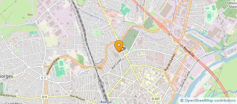 localisation de l'entreprise ELECTRICITE ADMI à ROANNE