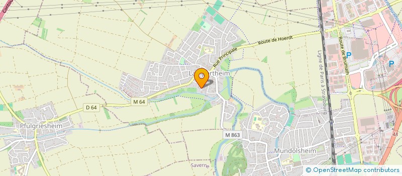 localisation de l'entreprise ELECTRICITE ALFRED ROTH  LAMPERTHEIM