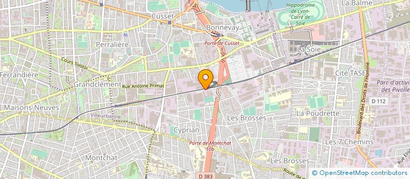 localisation de l'entreprise ELECTRICITE AUTO ENTRETIEN  VILLEURBANNE