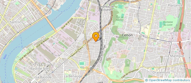 localisation de l'entreprise ELECTRICITE AUTO RIVE DROITE à CENON