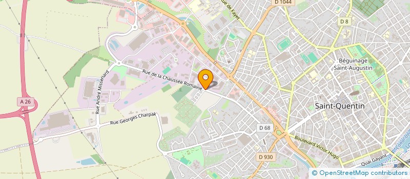 localisation de l'entreprise ELECTRICITE AUTOMATISME INDUSTRIEL ET BATIMENT à SAINT-QUENTIN
