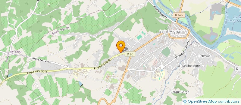 localisation de l'entreprise ELECTRICITE AUTOMATISME TRANSFERT FLUIDE  SAINT-AIGNAN