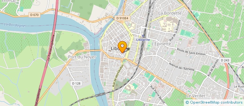 localisation de l'entreprise ELECTRICITE BACHMAYER JEAN CLAUDE à LIBOURNE