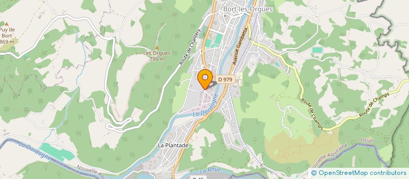 localisation de l'entreprise ELECTRICITE C TAZE à BORT LES ORGUES