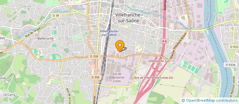 localisation de l'entreprise ELECTRICITE CABLAGE CALADOIS ECC à VILLEFRANCHE-SUR-SAONE
