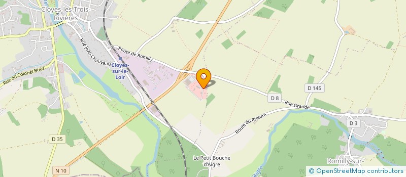 localisation de l'entreprise ELECTRICITE CHARRON EMERY à CLOYES-LES-TROIS-RIVIERES