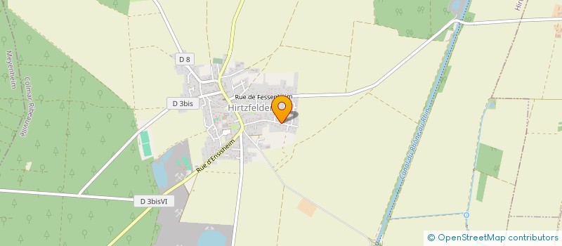 localisation de l'entreprise ELECTRICITE CHRISTOPHE SUTTER  HIRTZFELDEN