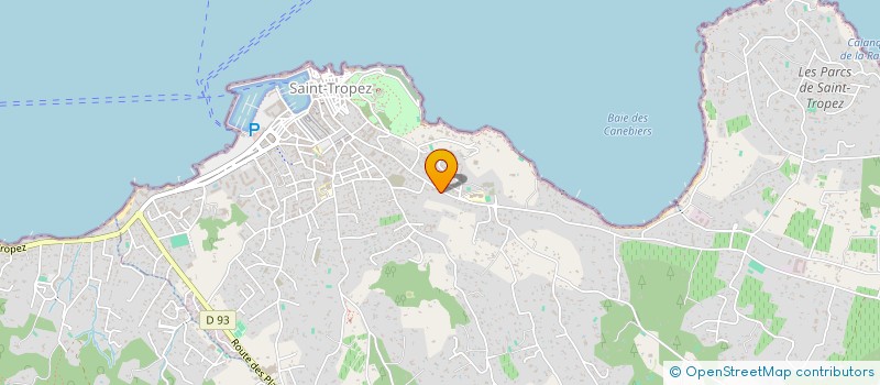 localisation de l'entreprise ELECTRICITE CLIMATISATION BRUN SAINT-TROPEZ  SAINT-TROPEZ