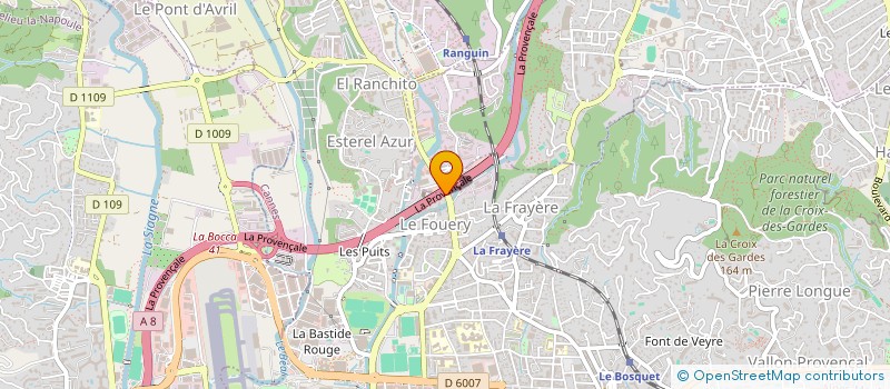 localisation de l'entreprise ELECTRICITE CLIMATISATION CONFORT à CANNES