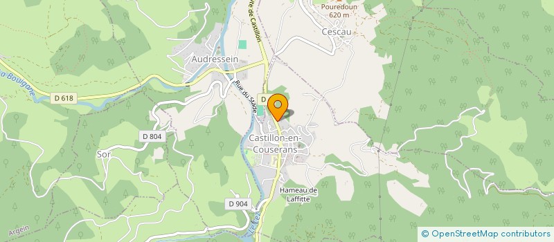 localisation de l'entreprise ELECTRICITE COUSERANNAISE à CASTILLON-EN-COUSERANS