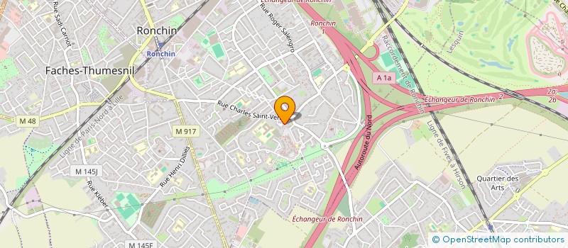localisation de l'entreprise ELECTRICITE D HONDT à RONCHIN