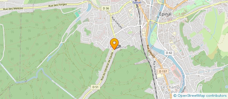 localisation de l'entreprise ELECTRICITE DE LA SAONE LORRAINE à EPINAL