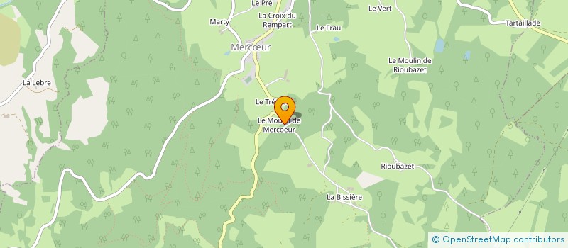 localisation de l'entreprise ELECTRICITE DE LA XAINTRIE  MERCUR