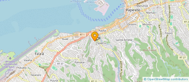 localisation de l'entreprise ELECTRICITE DE TAHITI (EDT) à PAPEETE