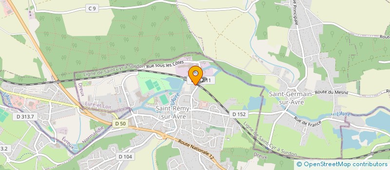 localisation de l'entreprise ELECTRICITE DISTRIBUA TECHNIQUE à SAINT-REMY-SUR-AVRE