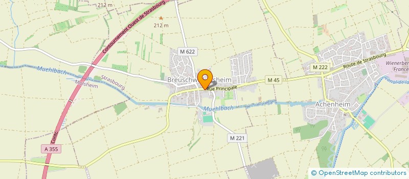 localisation de l'entreprise ELECTRICITE DOMINIQUE CLAUSSMANN  BREUSCHWICKERSHEIM