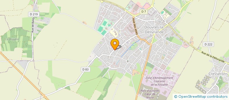 localisation de l'entreprise ELECTRICITE DOMOTIQUE INNOVATION à DOUVRES-LA-DELIVRANDE